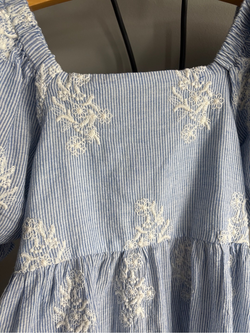 Girls embroidered midi summer dress 9-10 years - Picture 5 of 5
